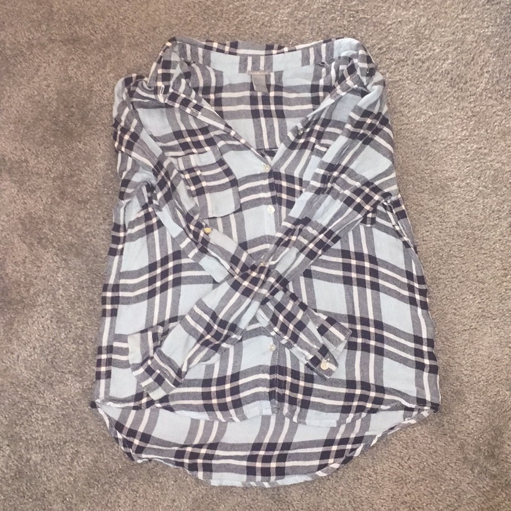 Blue and Black Charlotte Russe Flannel